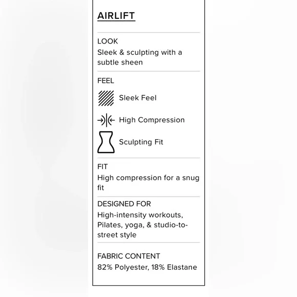 ALO Yoga | 7/8 High-Waist Airlift Legging | US M (8-10) | Women’s Black Leggings - Picture 12 of 13